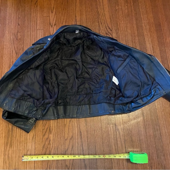 Vintage Leather biker moto jacket FABULOUS - Picture 7 of 13